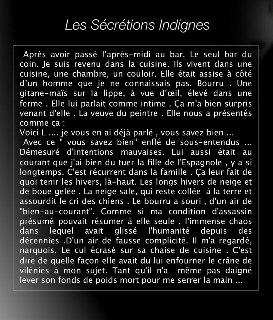 Les sécrétions ...